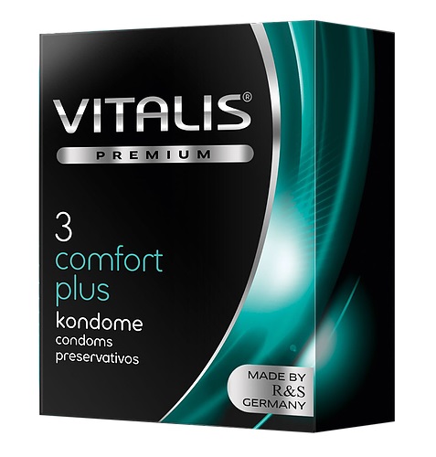 con80031 - Презервативы "Vitalis Premium Comfort Plus", 3 шт. con80031 - Презервативы "Vitalis Premium Comfort Plus", 3 шт.