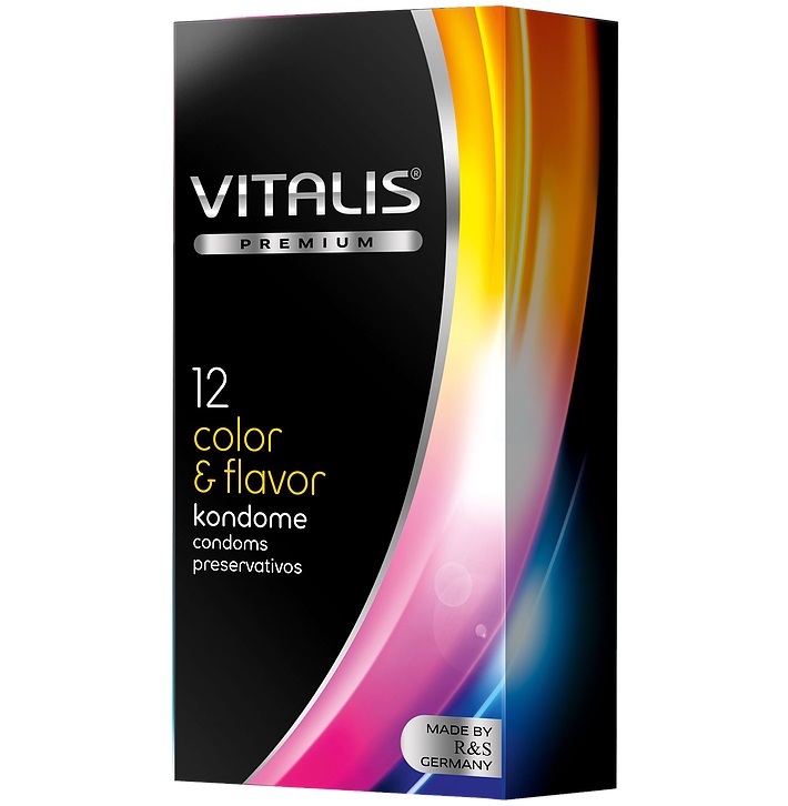 con80022 - Презервативы "Vitalis Premium Color & Flavor", 12 шт. con80022 - Презервативы "Vitalis Premium Color & Flavor", 12 шт.