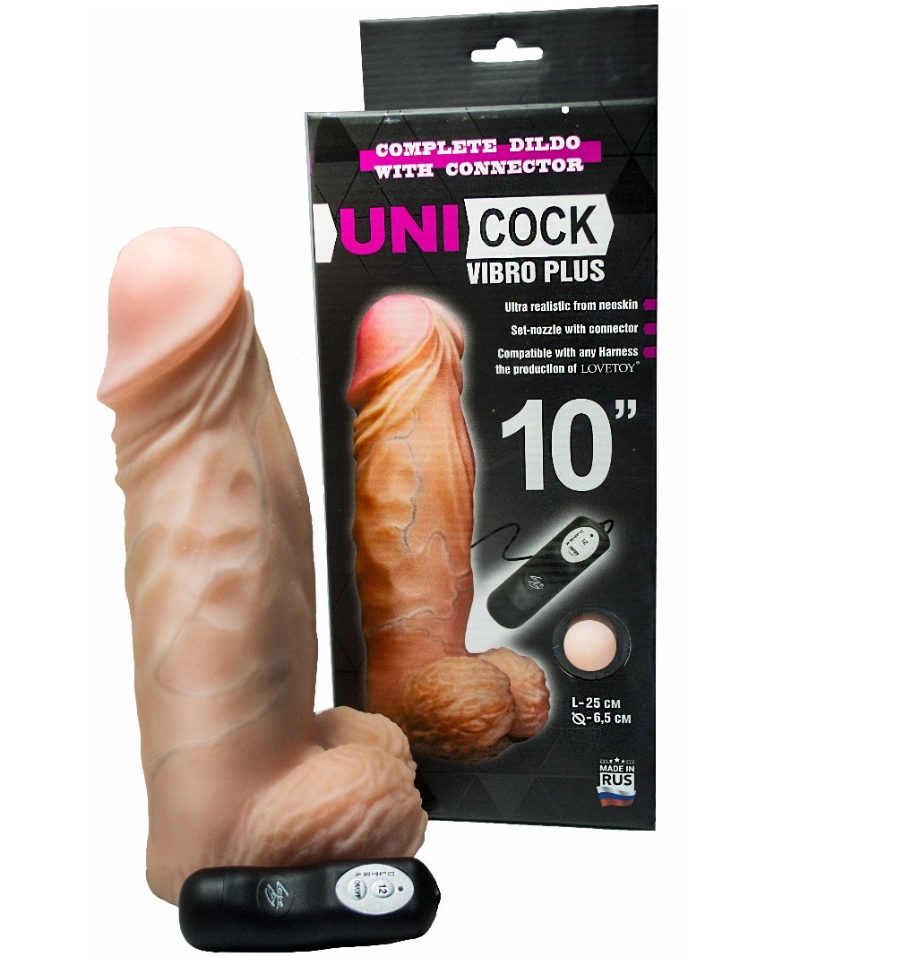 ru088913 - Насадка-фаллопротез "Unicock 10" с вибрацией ru088913 - Насадка-фаллопротез "Unicock 10" с вибрацией